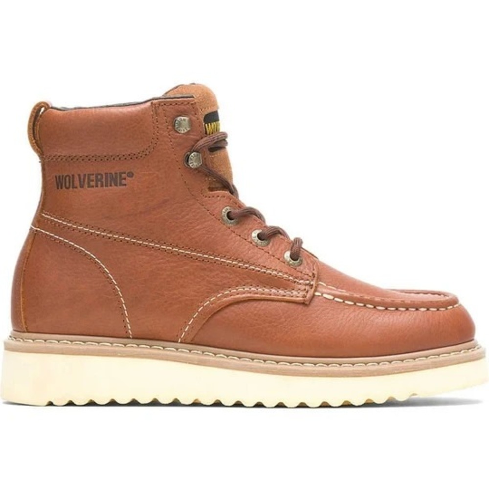 Mens Size 9 - Wolverine Soft Toe 6" Work Boot Brown Boots Leather W08288 NEW